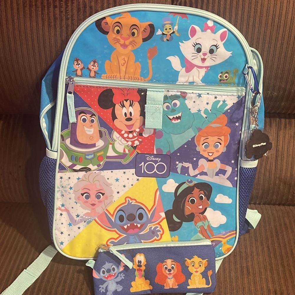 Disney Kids 4-Piece Backpack Set - Blue and Multicolor - Picture 5 of 8